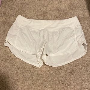 White Lululemon Shorts